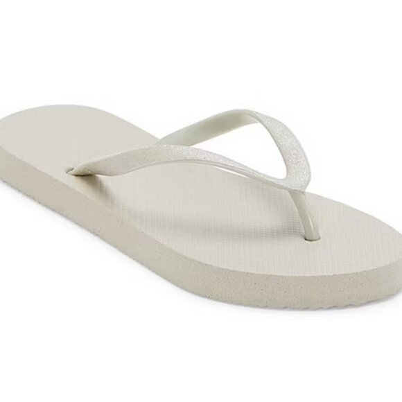 Mixit - Women's Glitter Flip-Flops in Cast Stone Grey - Picture 10 of 11